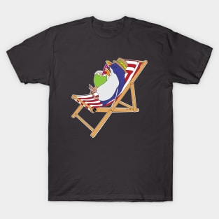 Blue Penguin Beach Vacation T-Shirt